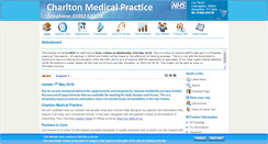 Desktop Screenshot of charltonmedicalcentre.nhs.uk